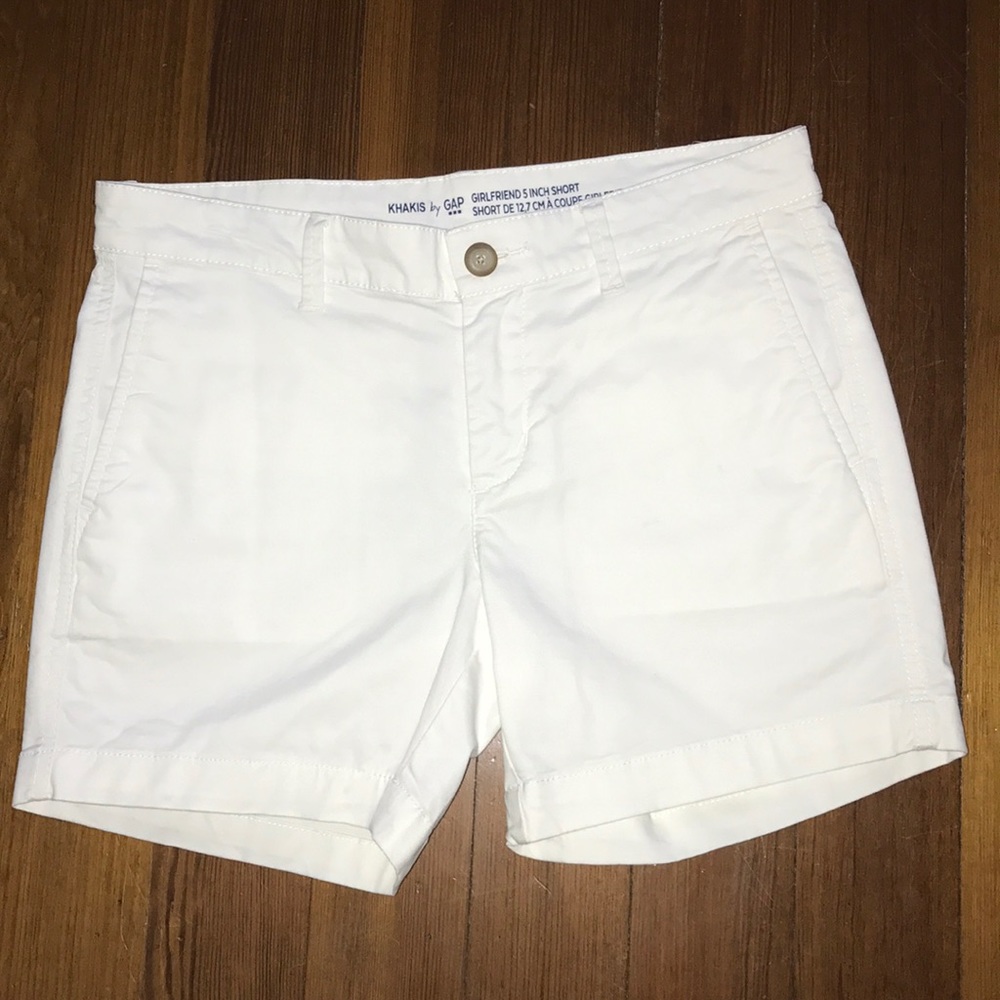 White shorts by Gap